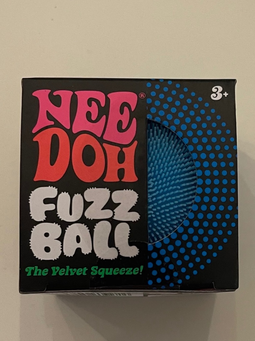 Needoh Fuzz Ball  - Blue ~  New in package